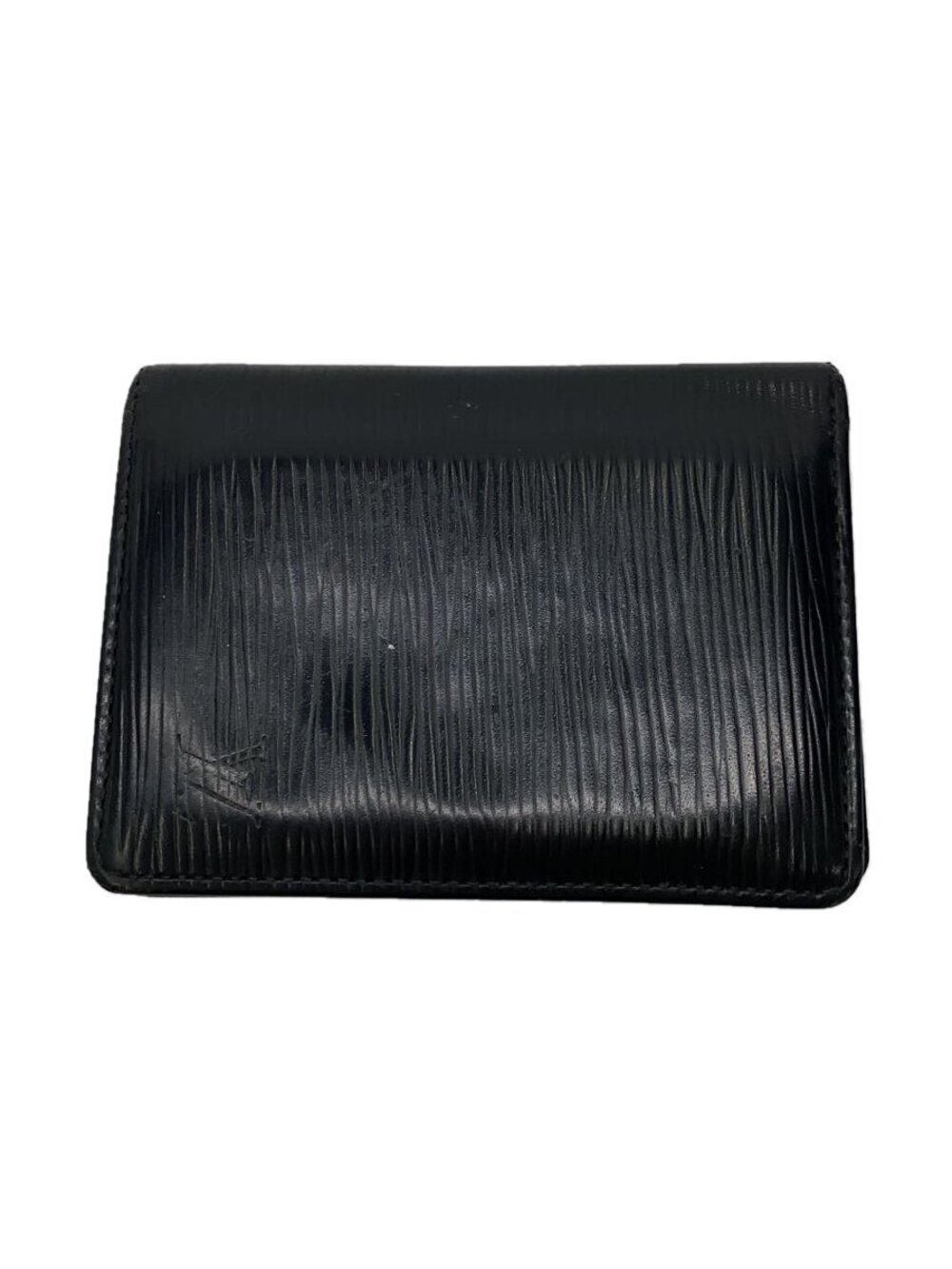 LOUIS VUITTON Porte Wallet Cartes Passe Vertical Epi Black